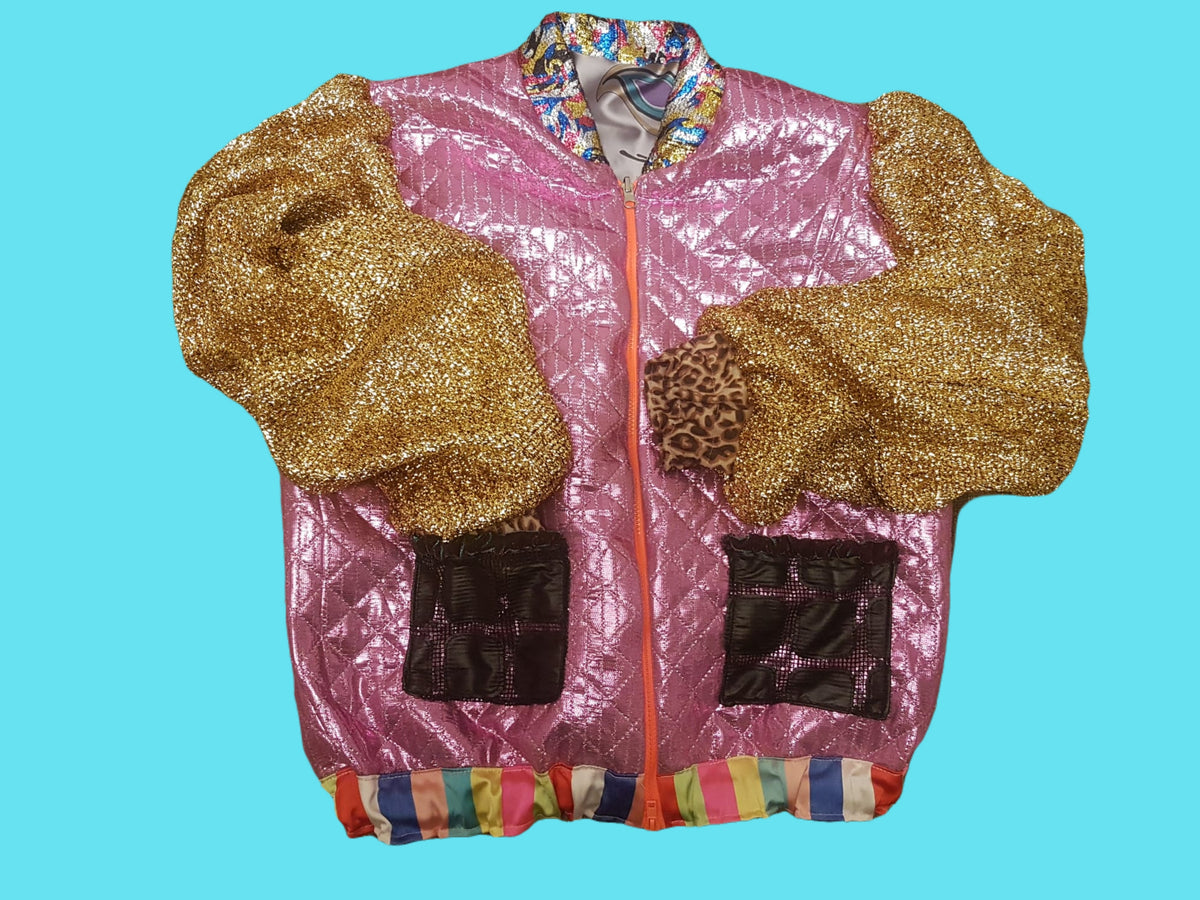 funky bomber with golden sleeves - PAULINA'S FRIENDS