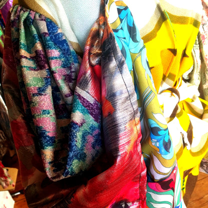 Short 60ies curtain kimono - PAULINA'S FRIENDS
