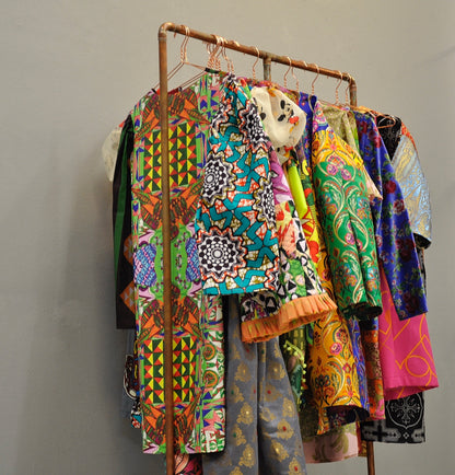Psychedelic Leather Dress - PAULINA'S FRIENDS