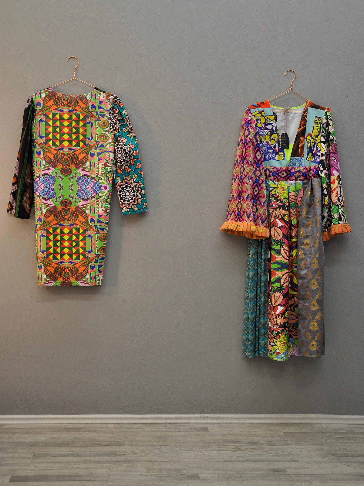 Psychedelic Leather Dress - PAULINA'S FRIENDS