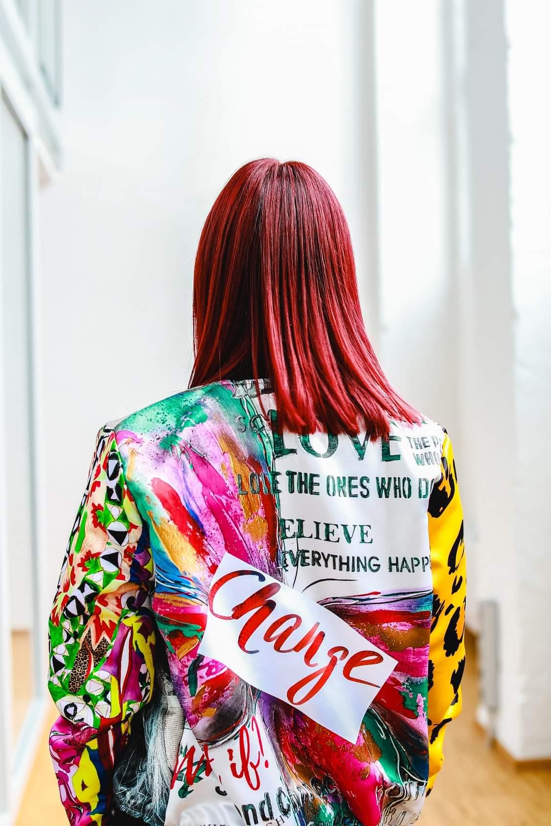 Custom-Designed Colourful Bomber Jacket – #IWearMyself Collection - PAULINA'S FRIENDS