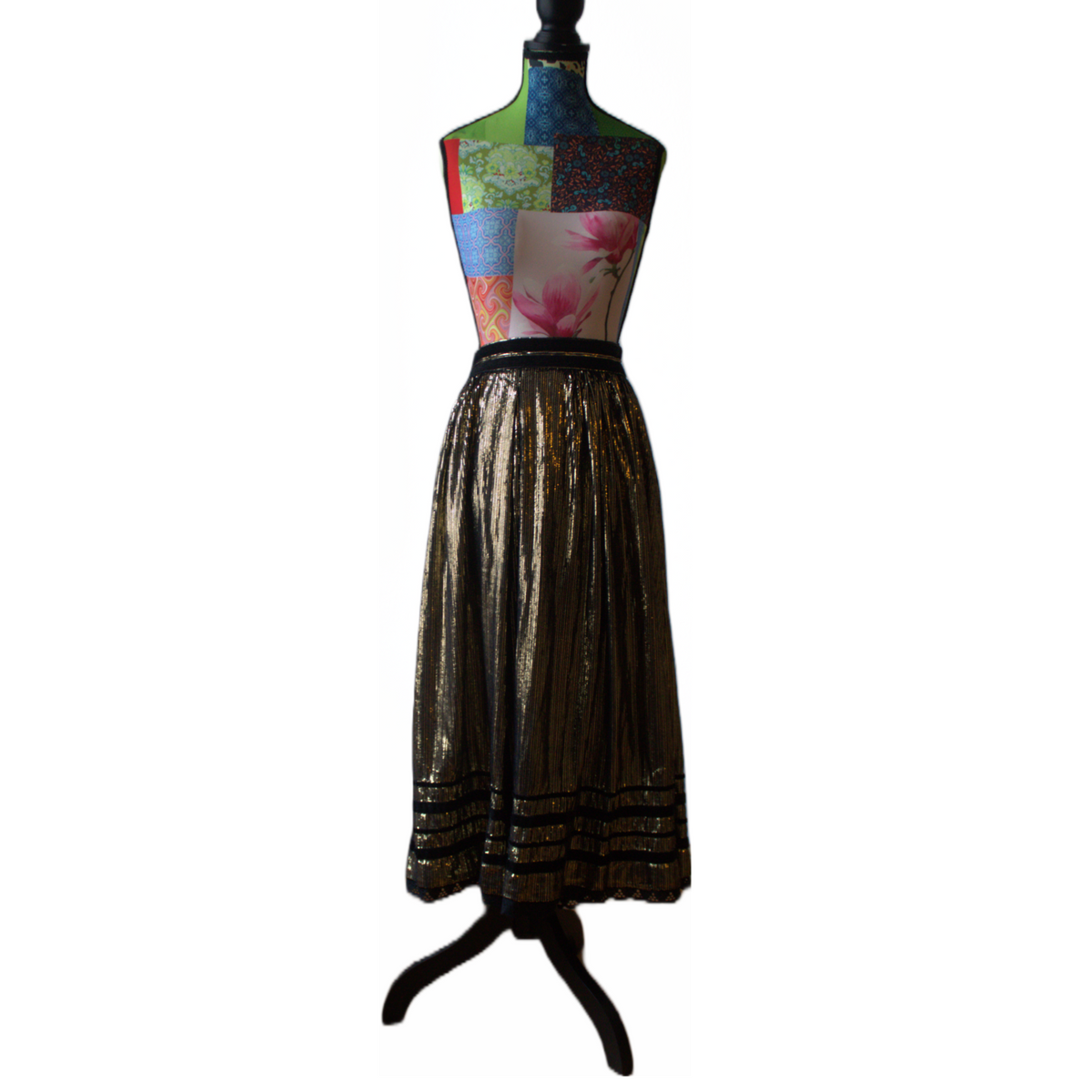 Golden Vintage Skirt - PAULINA'S FRIENDS