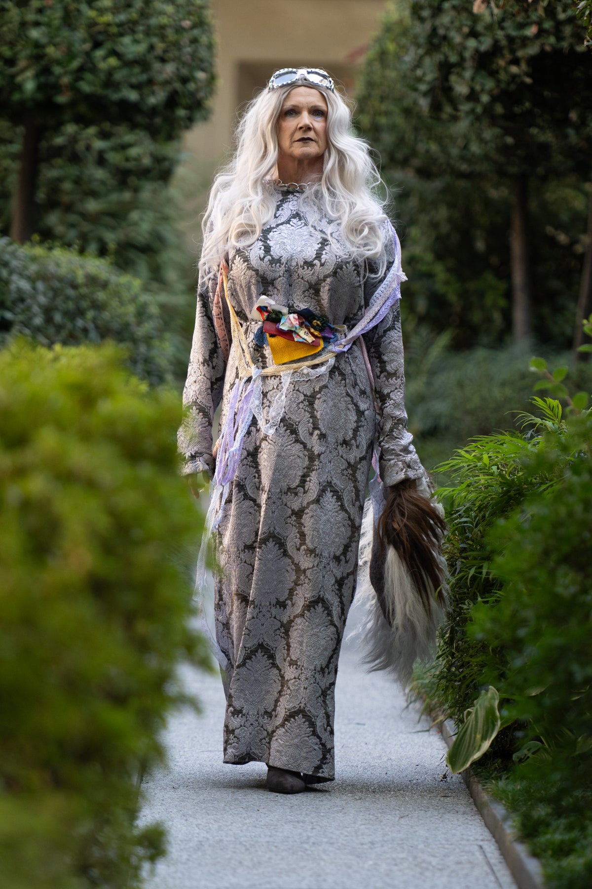 Silver barock dress