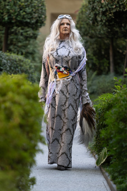 Silver barock dress