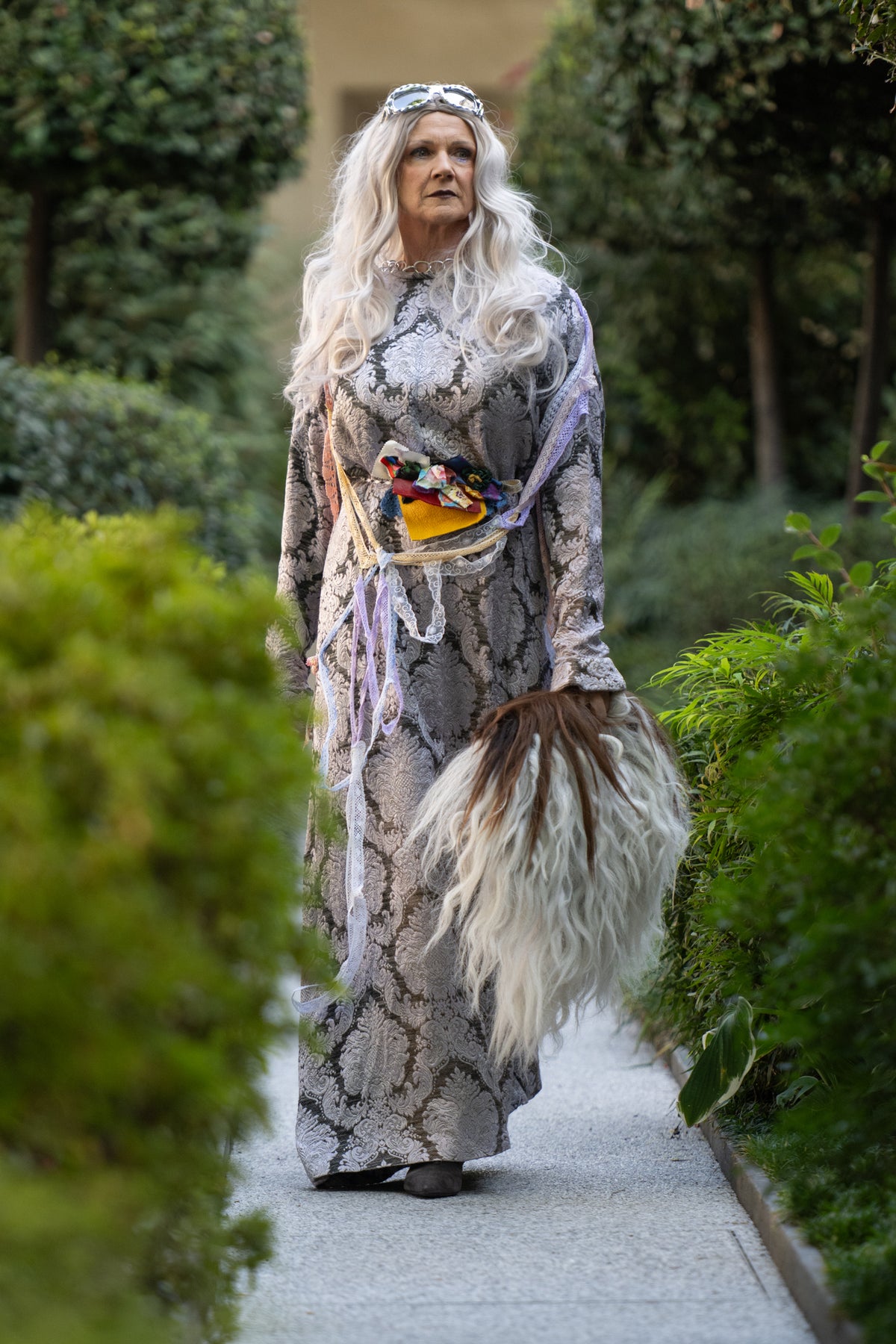 Silver barock dress