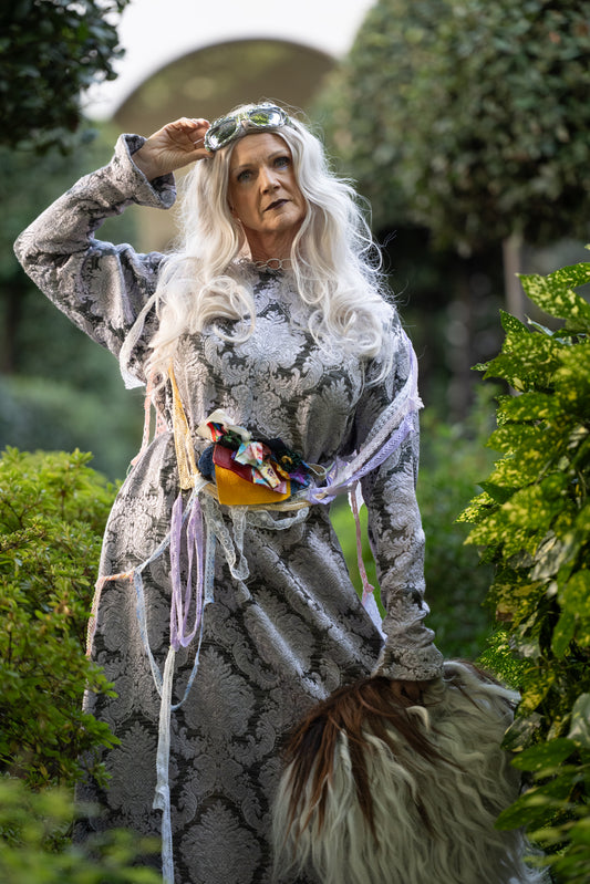 Silver barock dress
