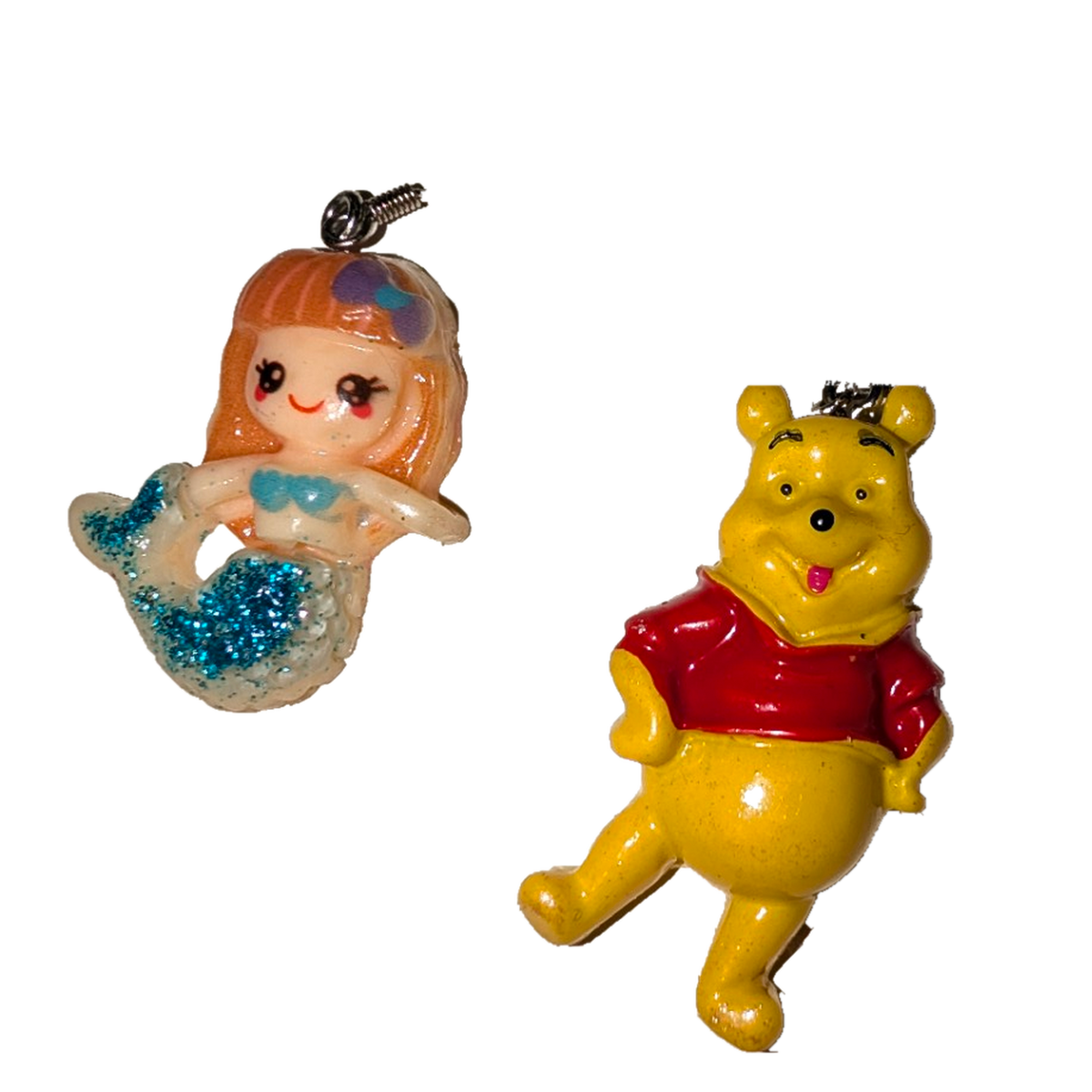 Pooh & the Little Mermaid earrings