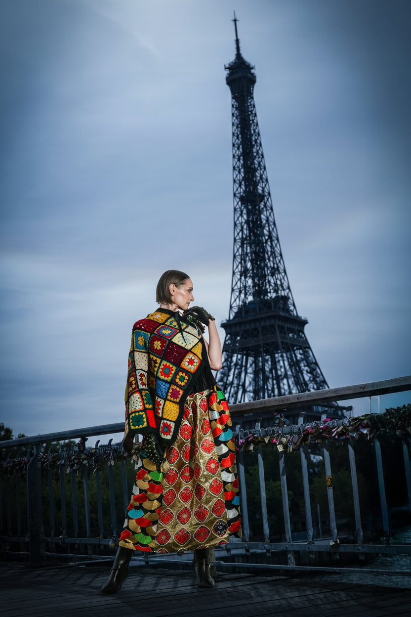 Chanel leftovers crochet blanket top - PAULINA'S FRIENDS