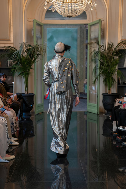 Silver glamour long dress - PAULINA'S FRIENDS