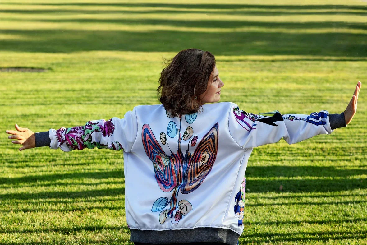 Custom-Designed Colourful Bomber Jacket – #IWearMyself Collection - PAULINA'S FRIENDS