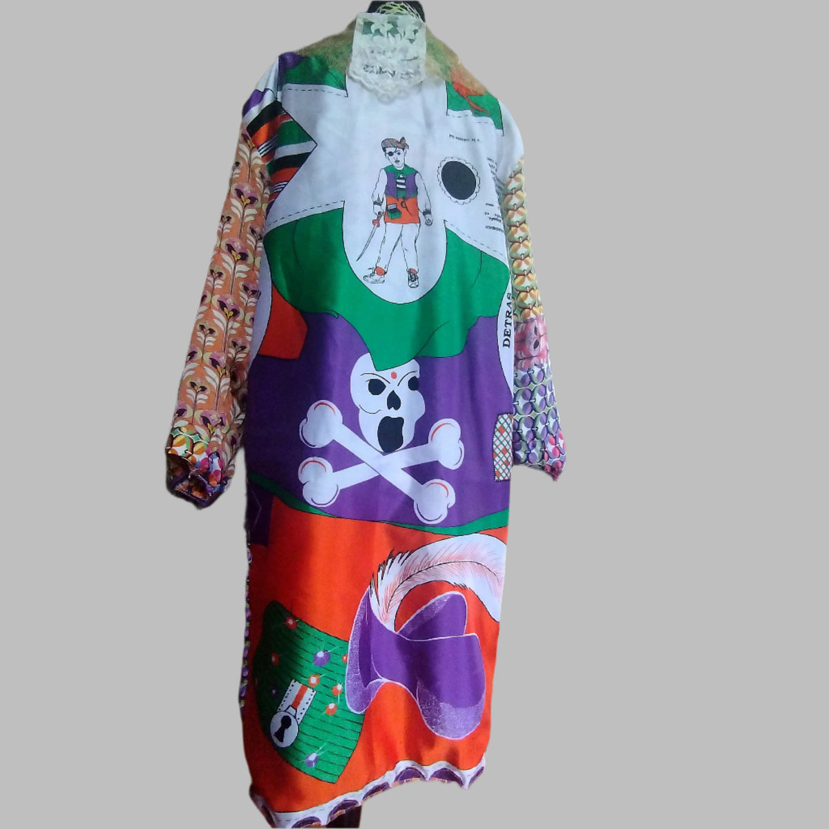 Upcycled 1960s Vintage Canary Islands Kimono Coat - PAULINA'S FRIENDS
