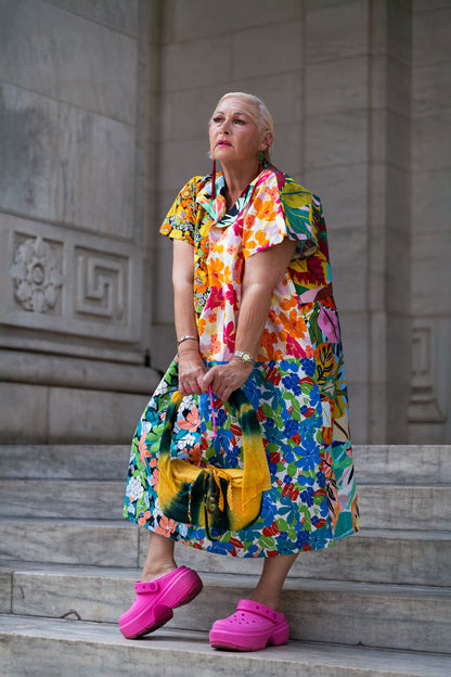 Flowers oversized dress