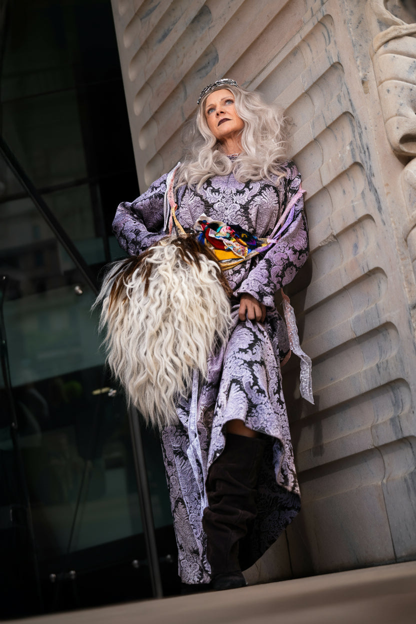 Silver barock dress