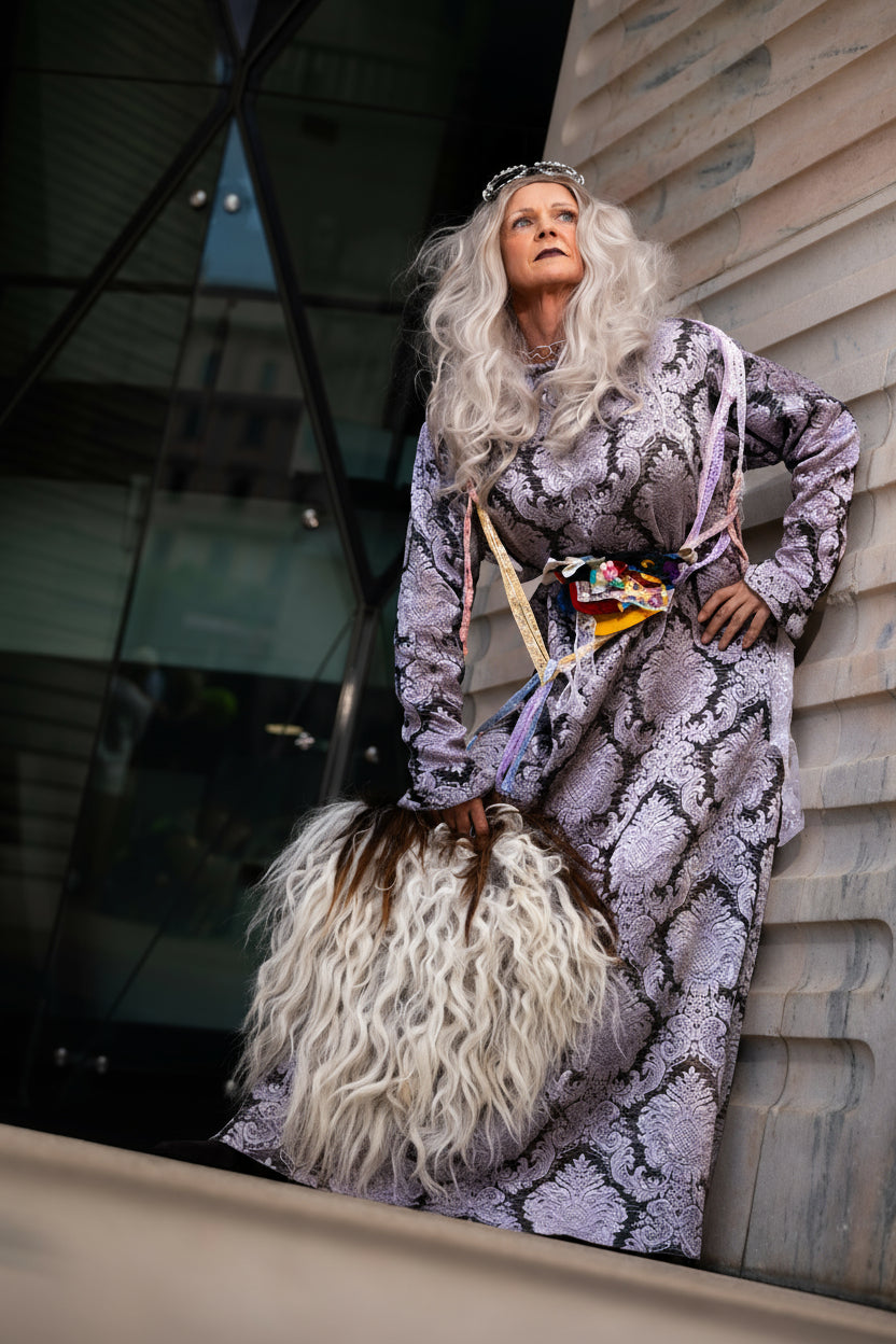 Silver barock dress