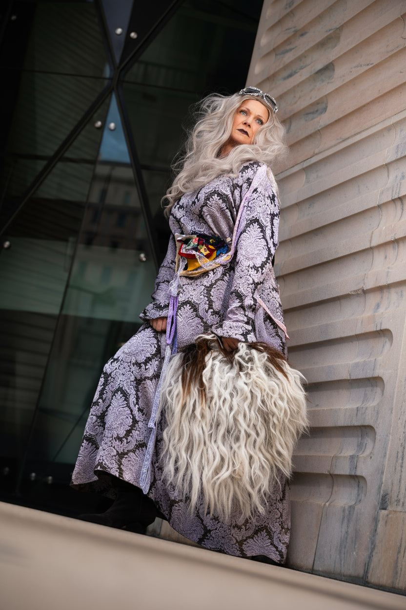 Silver barock dress