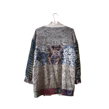 Flower Denim Byzantium Kimono - PAULINA'S FRIENDS