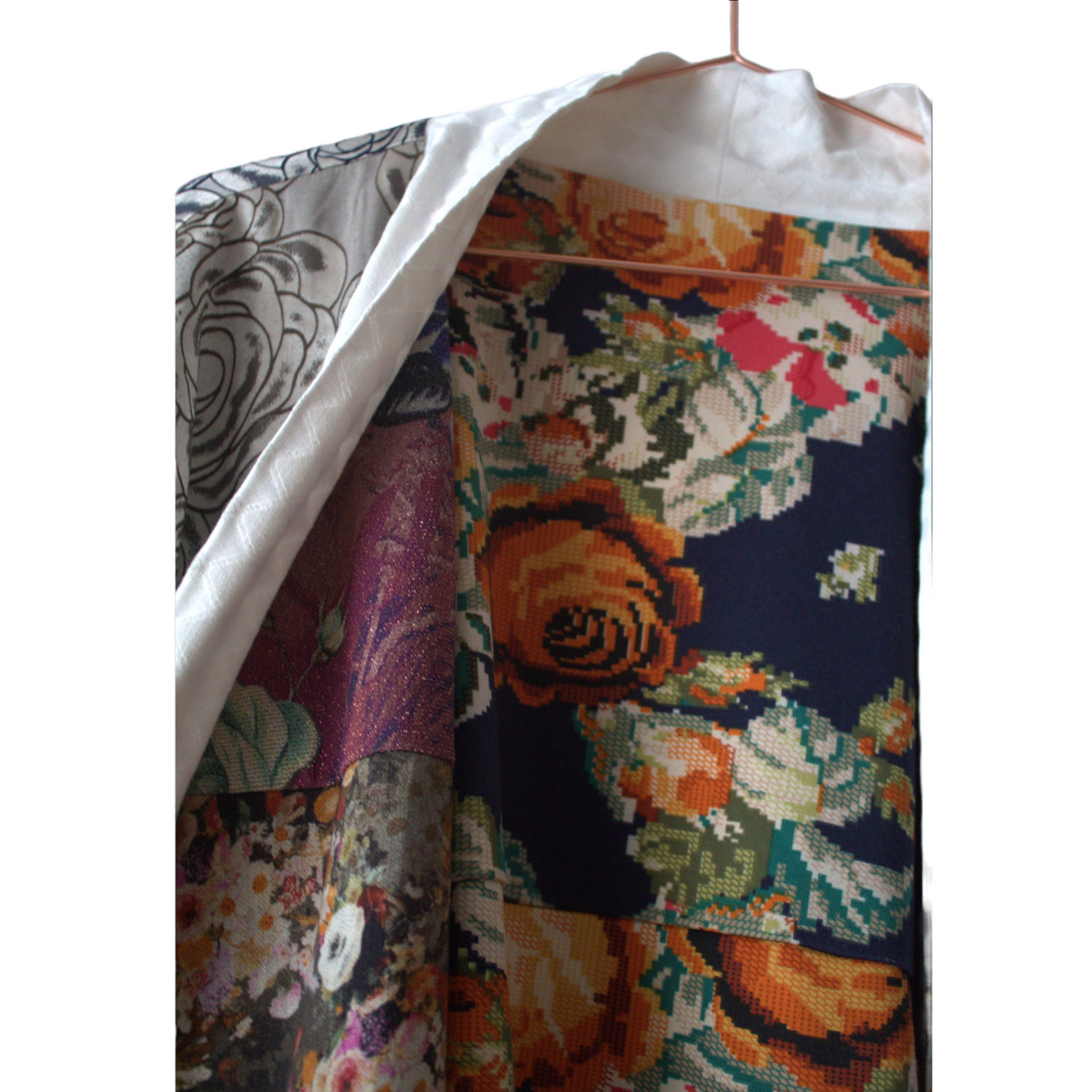 Flower Denim Byzantium Kimono - PAULINA'S FRIENDS