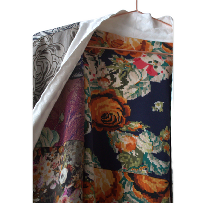 Flower Denim Byzantium Kimono - PAULINA'S FRIENDS