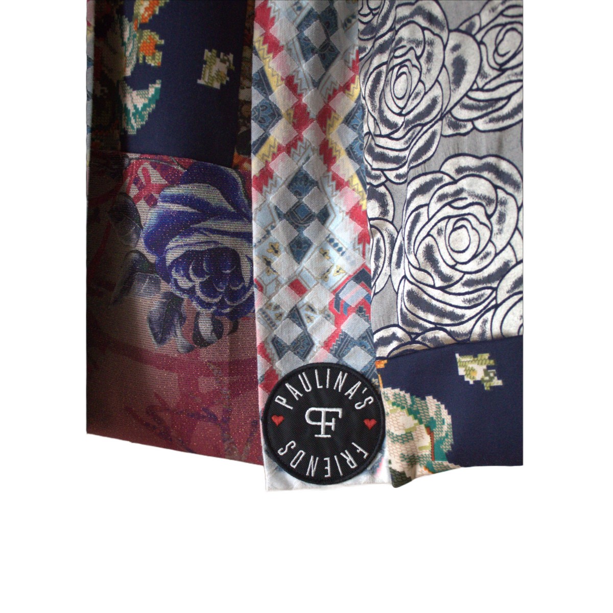 Flower Denim Byzantium Kimono - PAULINA'S FRIENDS