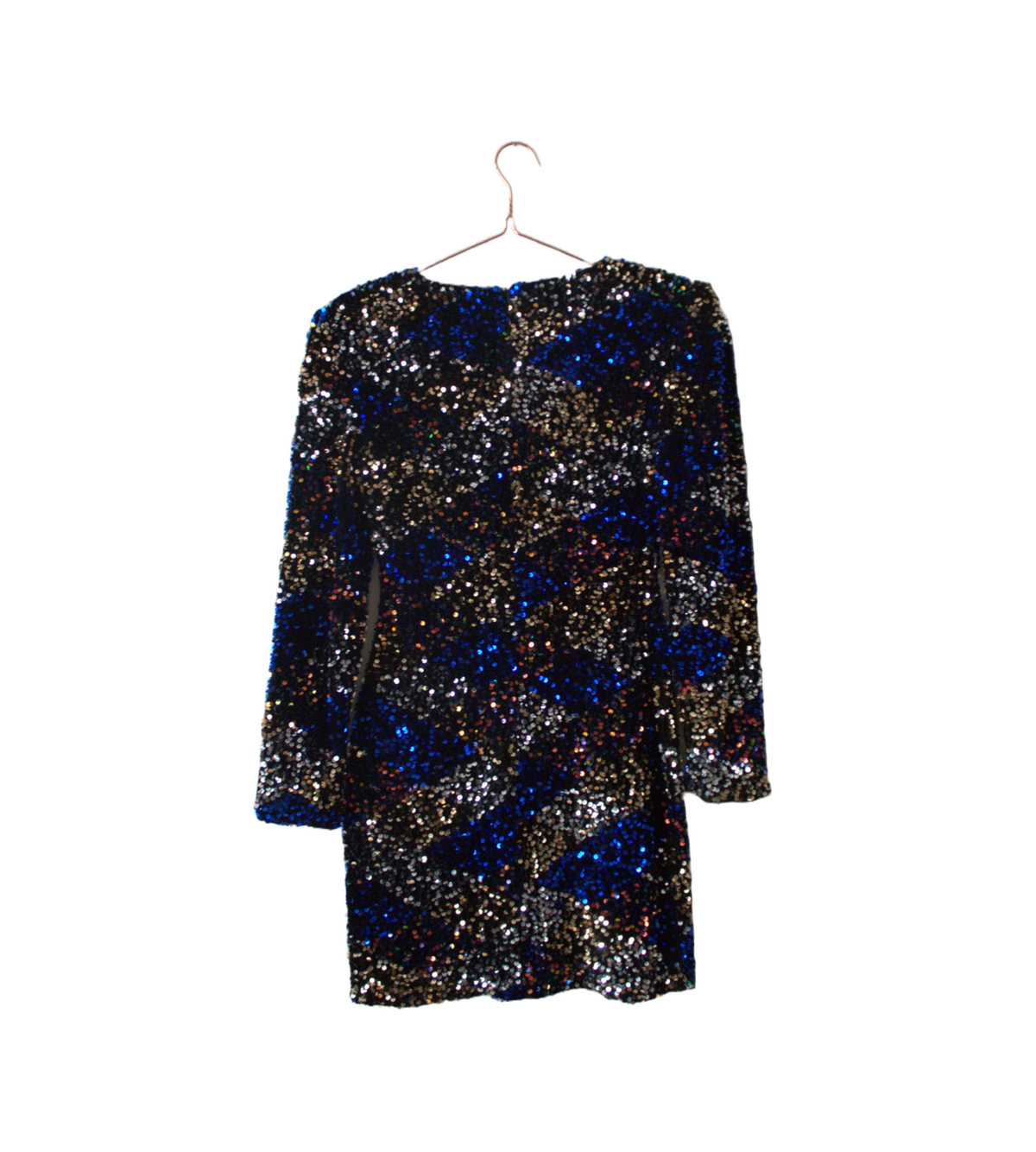 Blue Paillettes Dress - PAULINA'S FRIENDS