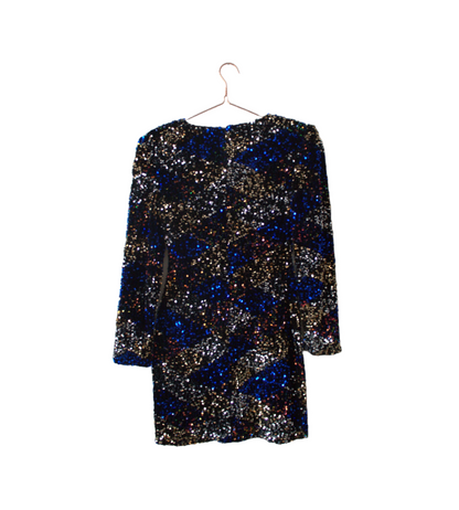 Blue Paillettes Dress - PAULINA'S FRIENDS