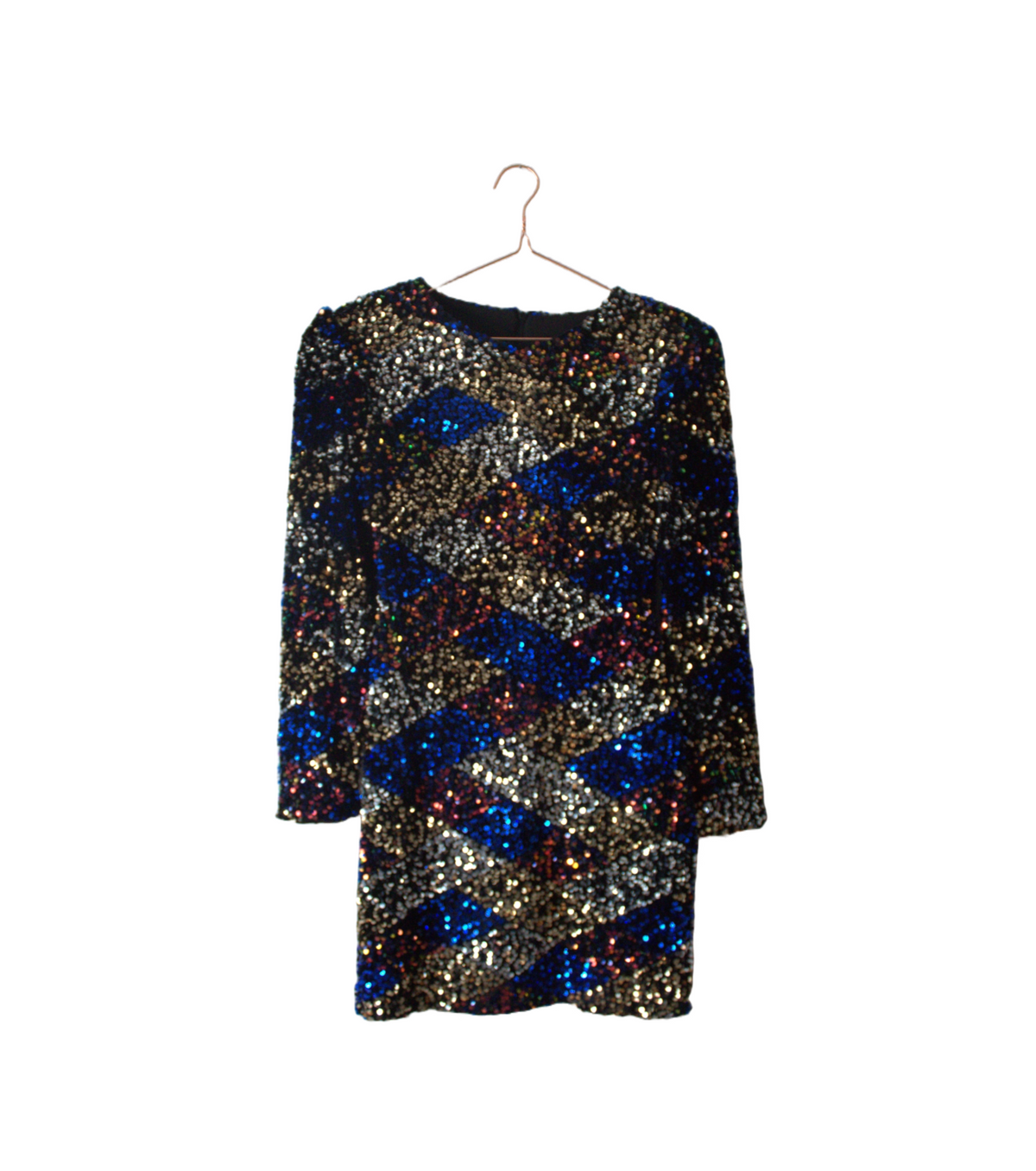 Blue Paillettes Dress - PAULINA'S FRIENDS