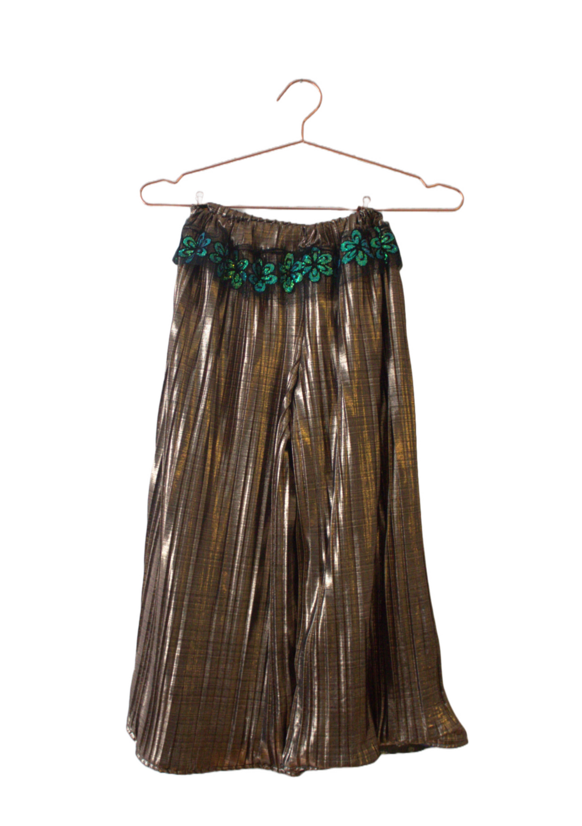 Upcycled Golden Trousers - PAULINA'S FRIENDS