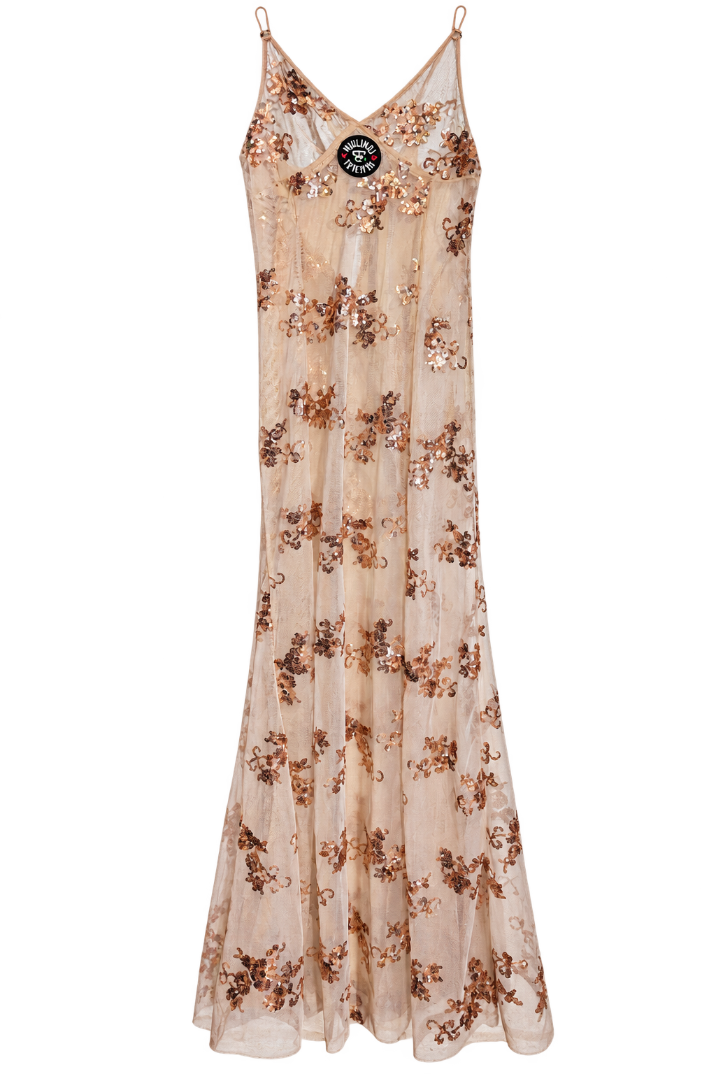 Transparent pailletes dress