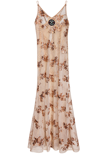 Transparent pailletes dress