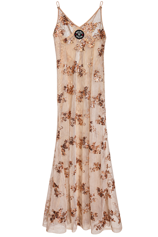 Transparent pailletes dress