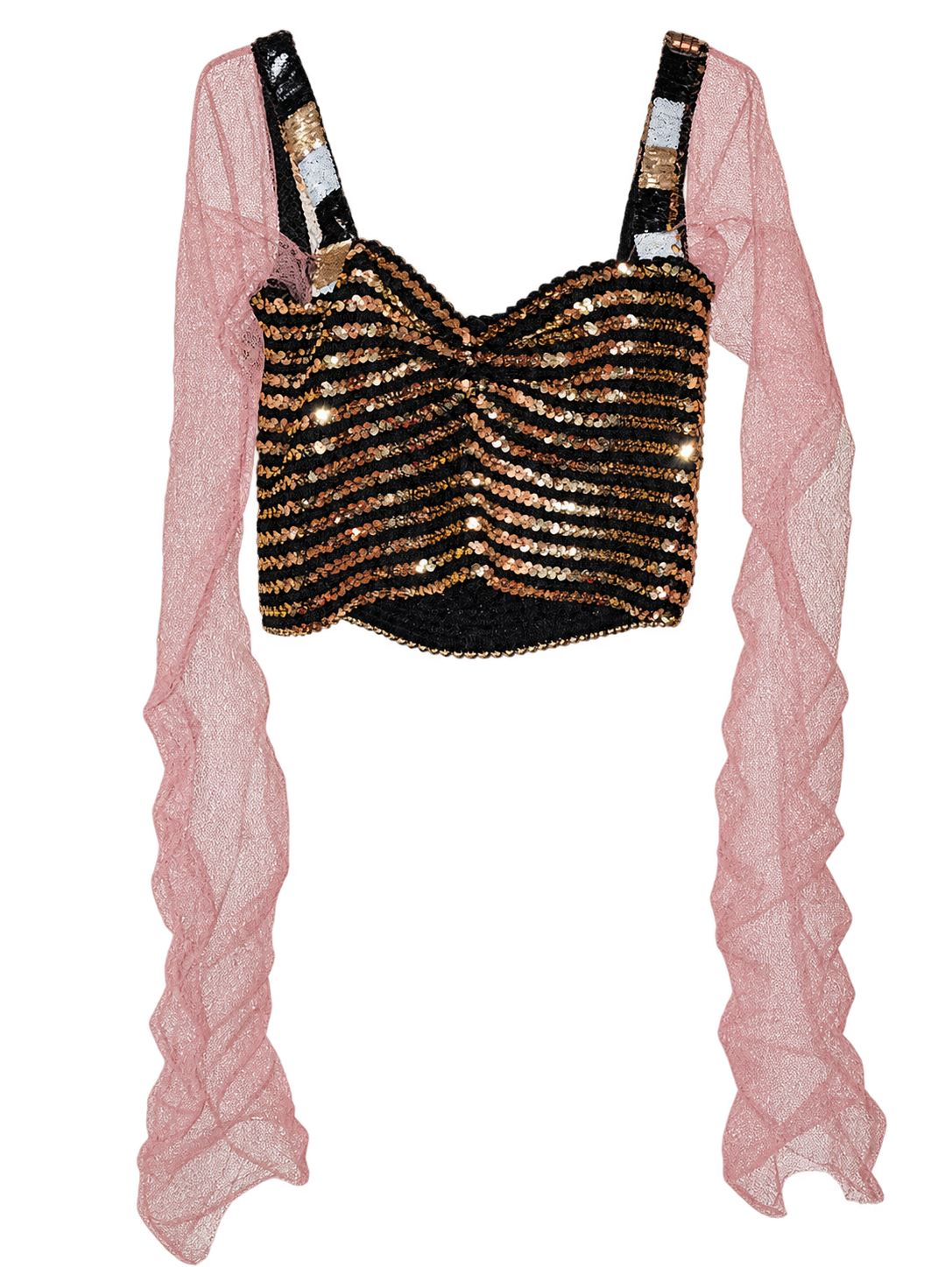 Golden vintage top upcycled