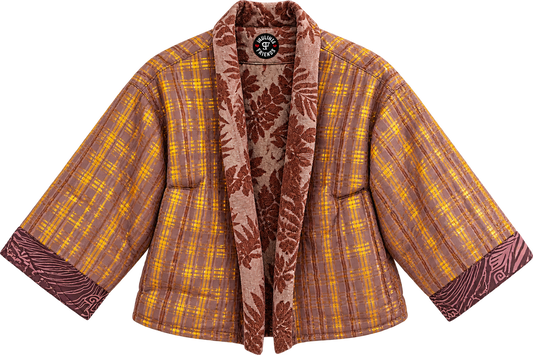 Tropical stripes blazer
