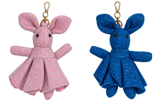 Pink and blue bunnies