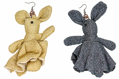 Gold and silver bunnies