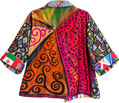 World flaggs blazer