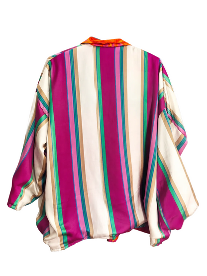 🌈 silk short kimono