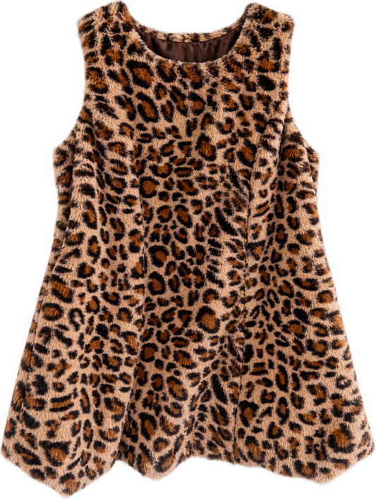 cheetah plush dress