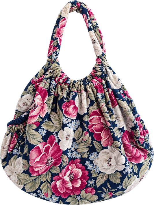 Vintage flowers shopper