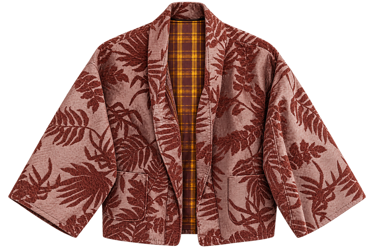 Tropical stripes blazer