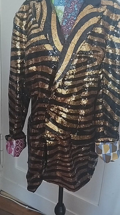 Paillettes zebra blazer