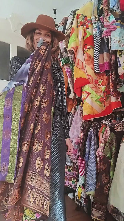 Lilac copper kimono
