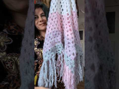 Baby pink crochet pareo