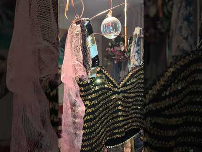 Golden vintage top upcycled