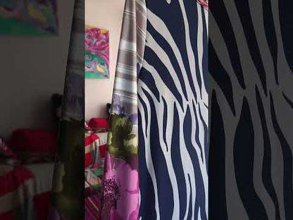 zebra flowers dress