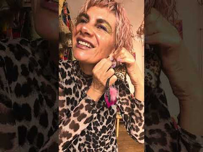 Animal print earrings
