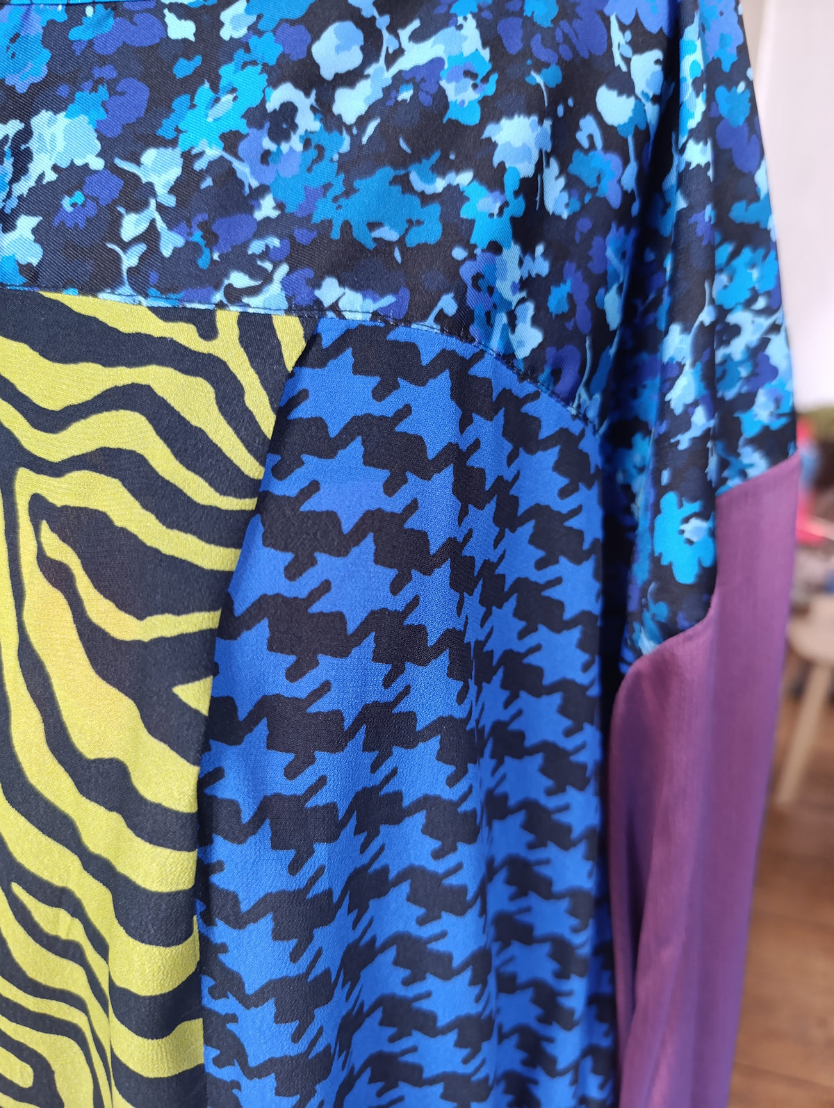 Houndstooth Camouflage Zebra Flowers long dress - PAULINA'S FRIENDS