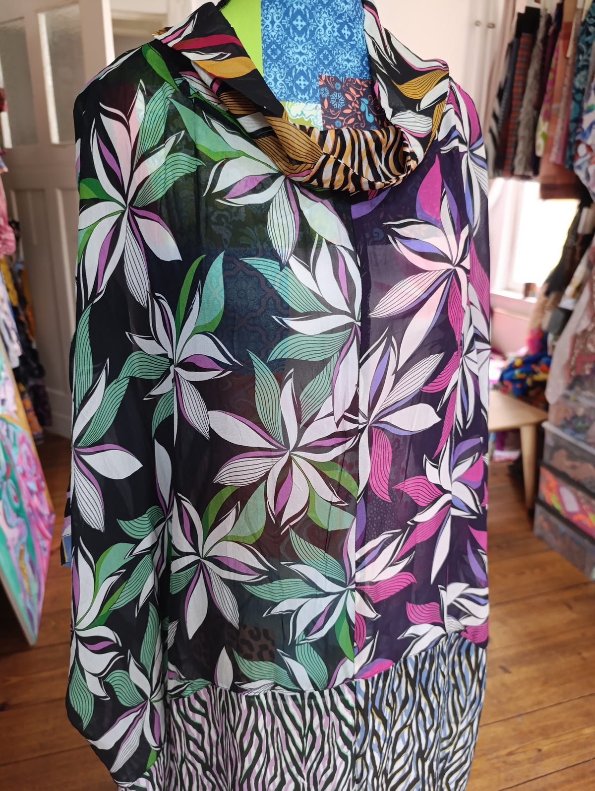Zebra Flowers long dress - PAULINA'S FRIENDS