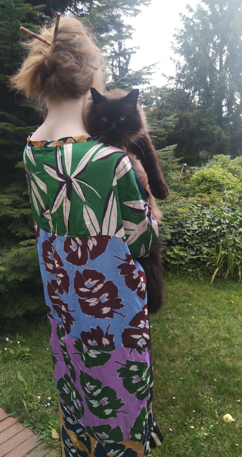 Big flowers long dress - PAULINA'S FRIENDS