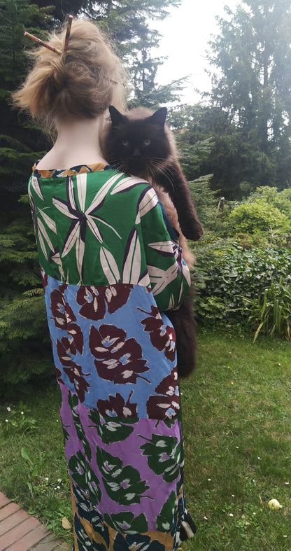 Big flowers long dress - PAULINA'S FRIENDS