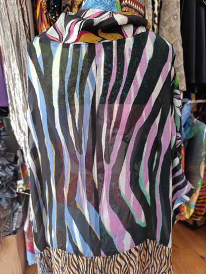 Zebra Flowers long dress - PAULINA'S FRIENDS